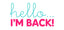We are back!