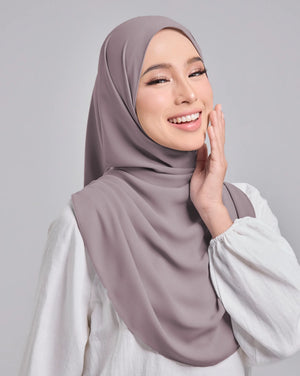Baesic Premium Chiffon Shawl in Dusky Orchid