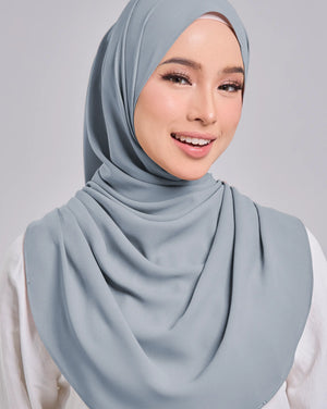 Baesic Premium Chiffon Shawl in Seafoam Blue