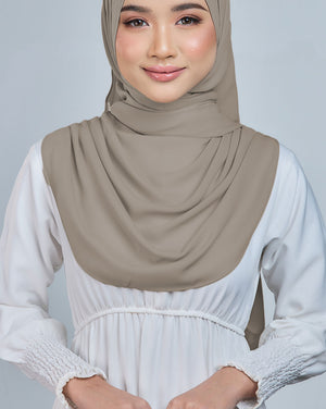 Baesic Premium Chiffon Shawl in Chestnut