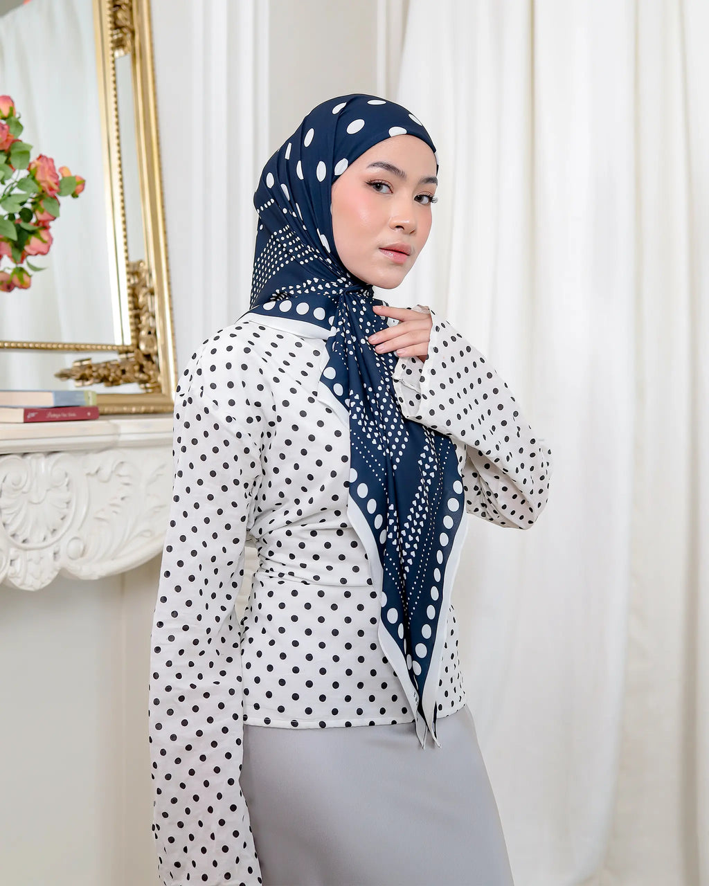 The Polka Code - Secret | Printed Chiffon Tri-Ezy