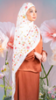 Queen's Garden - WonderRaya Satin Shawl