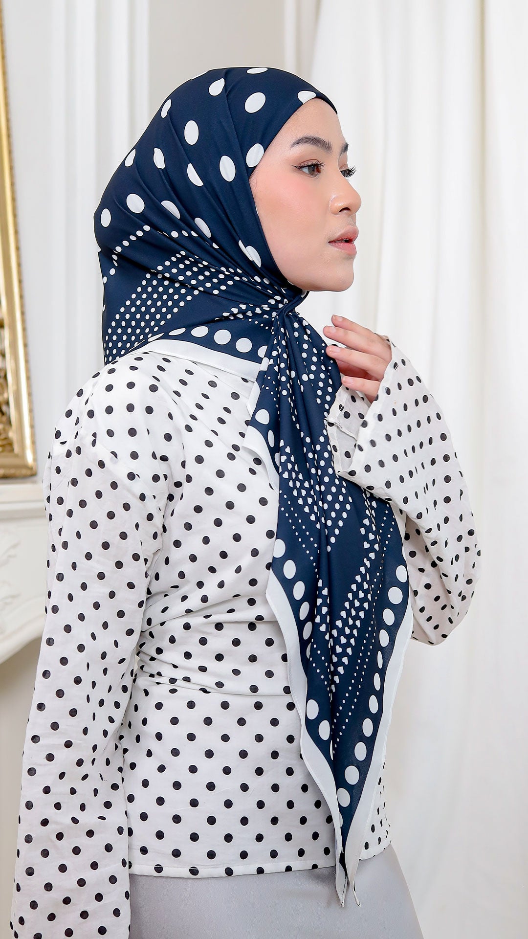 The Polka Code - Secret | Printed Chiffon Tri-Ezy