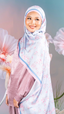 Tea Blossoms - WonderRaya Satin Shawl