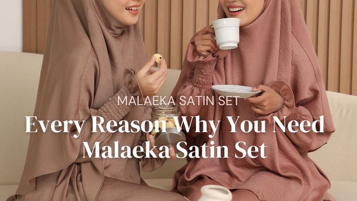 Malaeka Satin Set: Effortlessly Modest