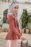 Between The Lace in Dusty Rose | Printed Chiffon Tri-Ezy