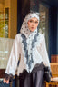 Between The Lace in Ivory | Printed Chiffon Tri-Ezy