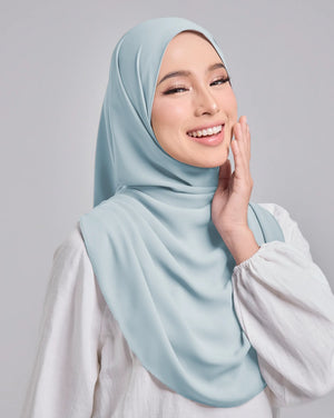 Baesic Premium Chiffon Shawl in Baby Blue
