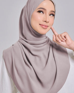 Baesic Premium Chiffon Shawl in Bridal Pink