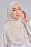 Baesic Premium Chiffon Shawl in Buttercream