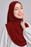 Baesic Premium Chiffon Shawl in Deep Red