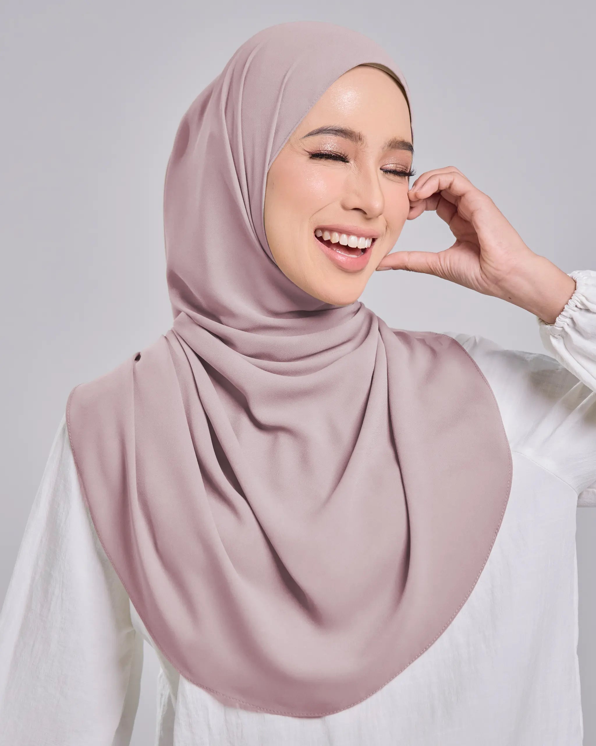 Baesic Premium Chiffon Shawl in Iris