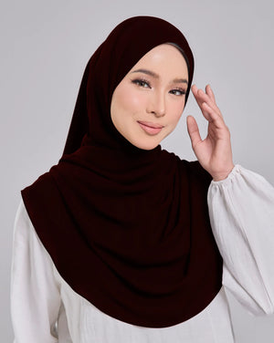 Baesic Premium Chiffon Shawl in Maroon
