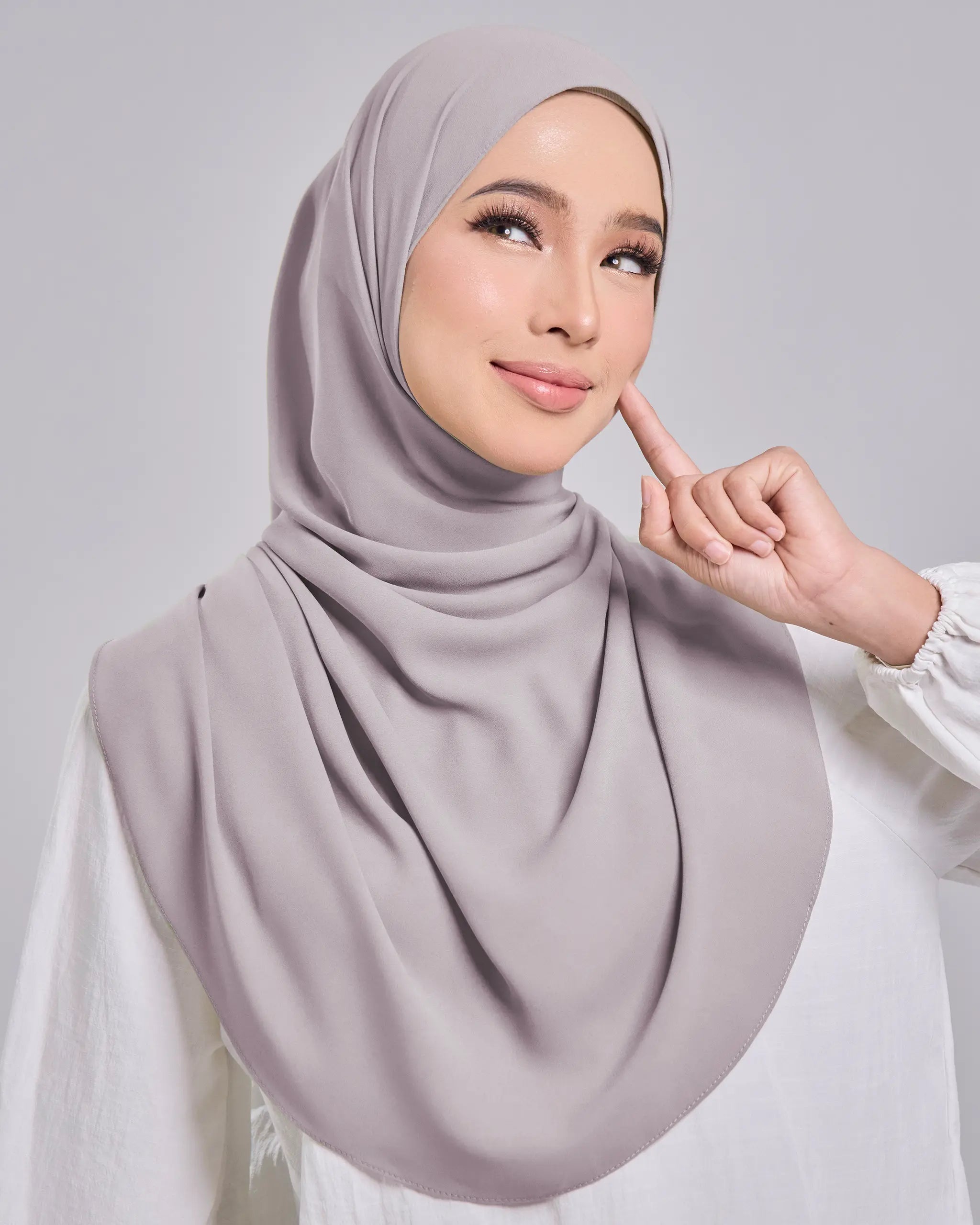 Baesic Premium Chiffon Shawl in Primrose Pink