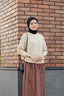 Cassie Polka Cardigan in Cream