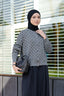 Cassie Polka Cardigan in Grey