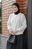 Cassie Polka Cardigan in White