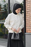 Cassie Polka Cardigan in White