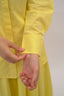 Signature Cotton Poplin Shirt with Mandarin Collar in Lemon