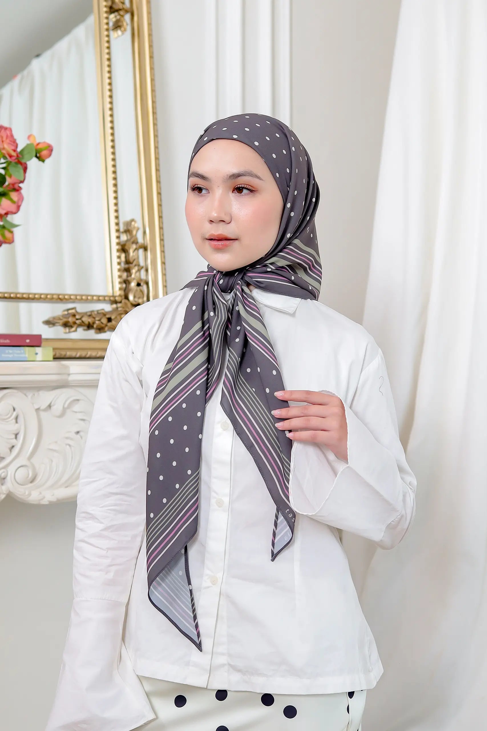 The Polka Code - Agenda | Printed Chiffon Tri-Ezy