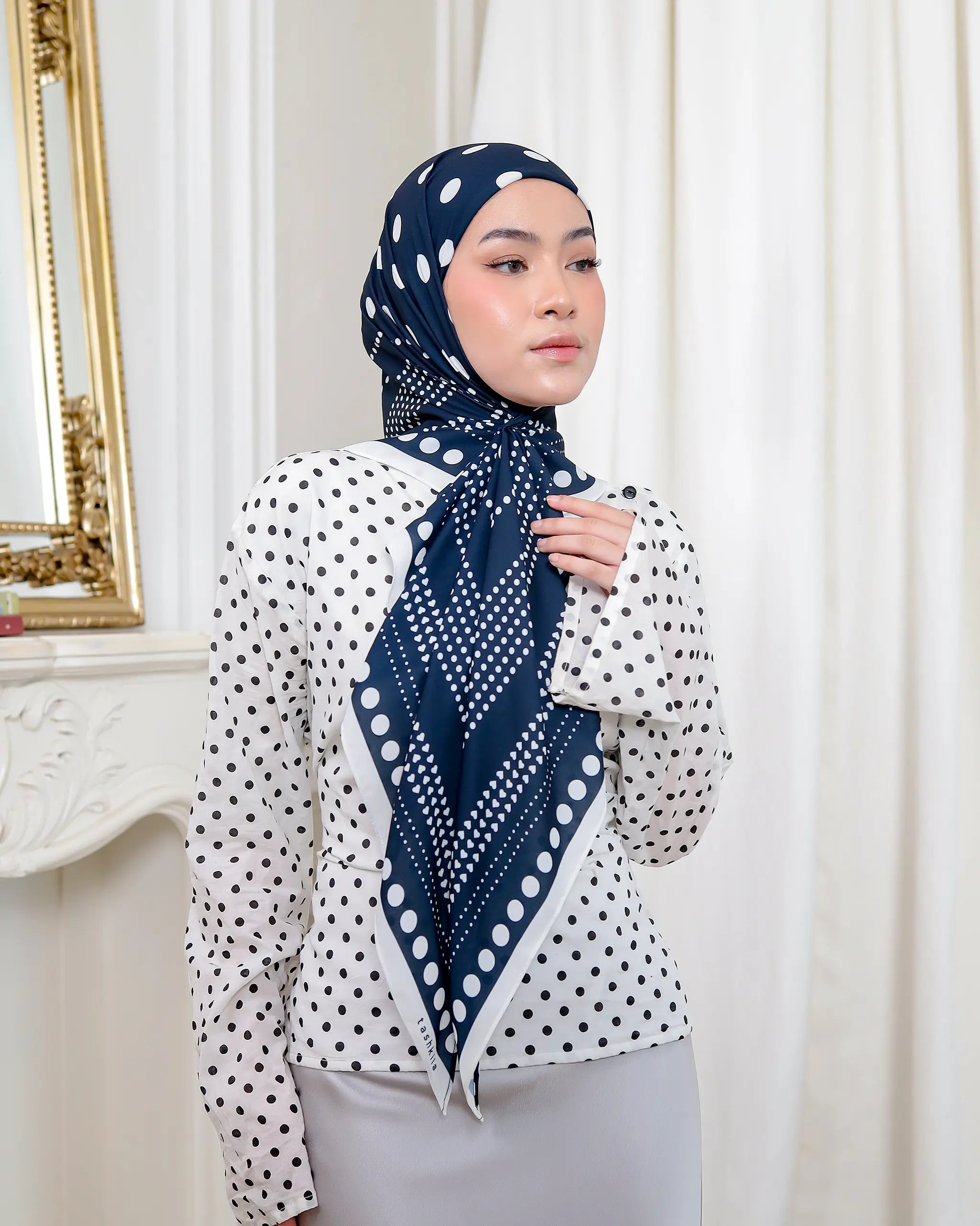 The Polka Code - Secret | Printed Chiffon Tri-Ezy