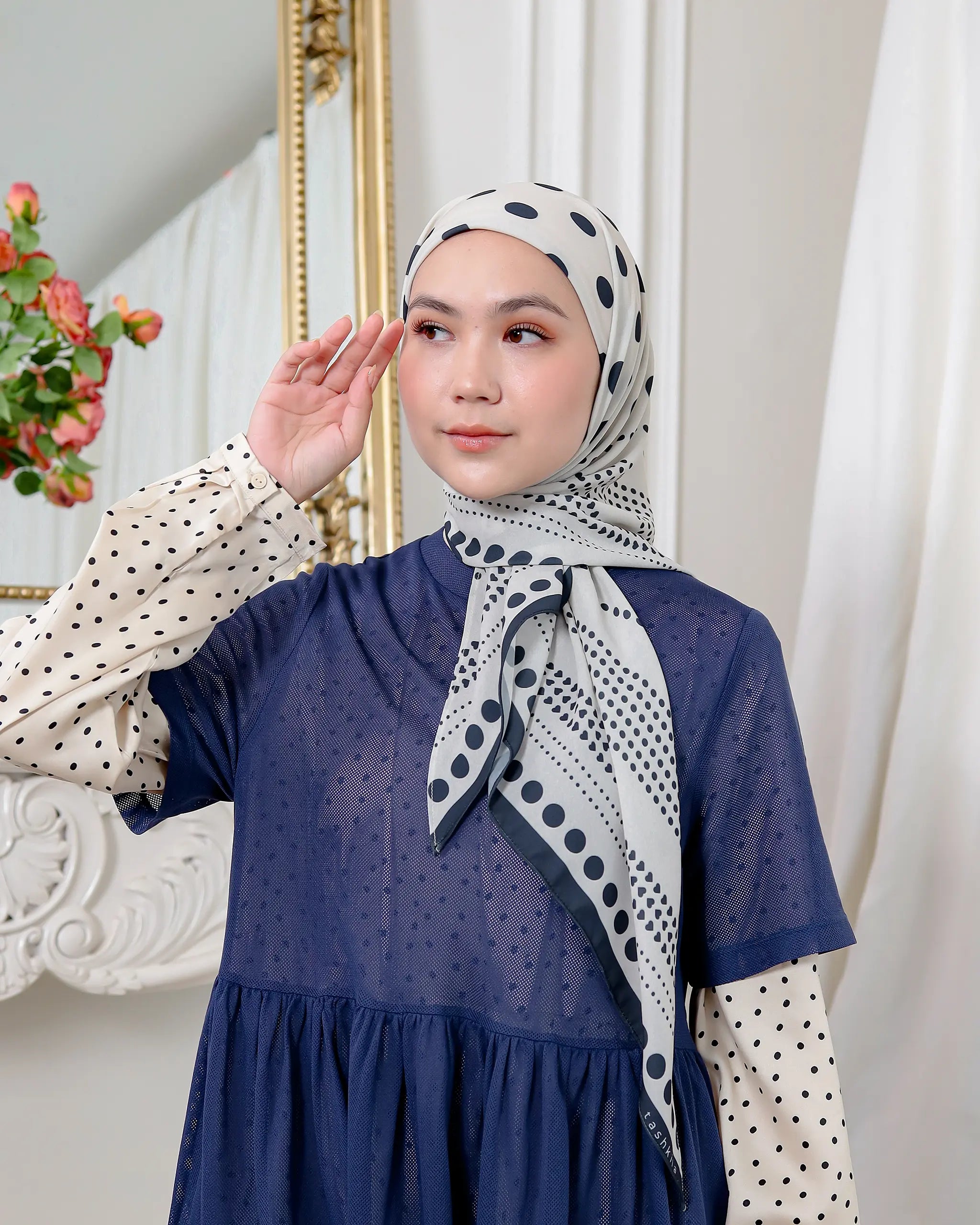 The Polka Code - Sync | Printed Chiffon Tri-Ezy