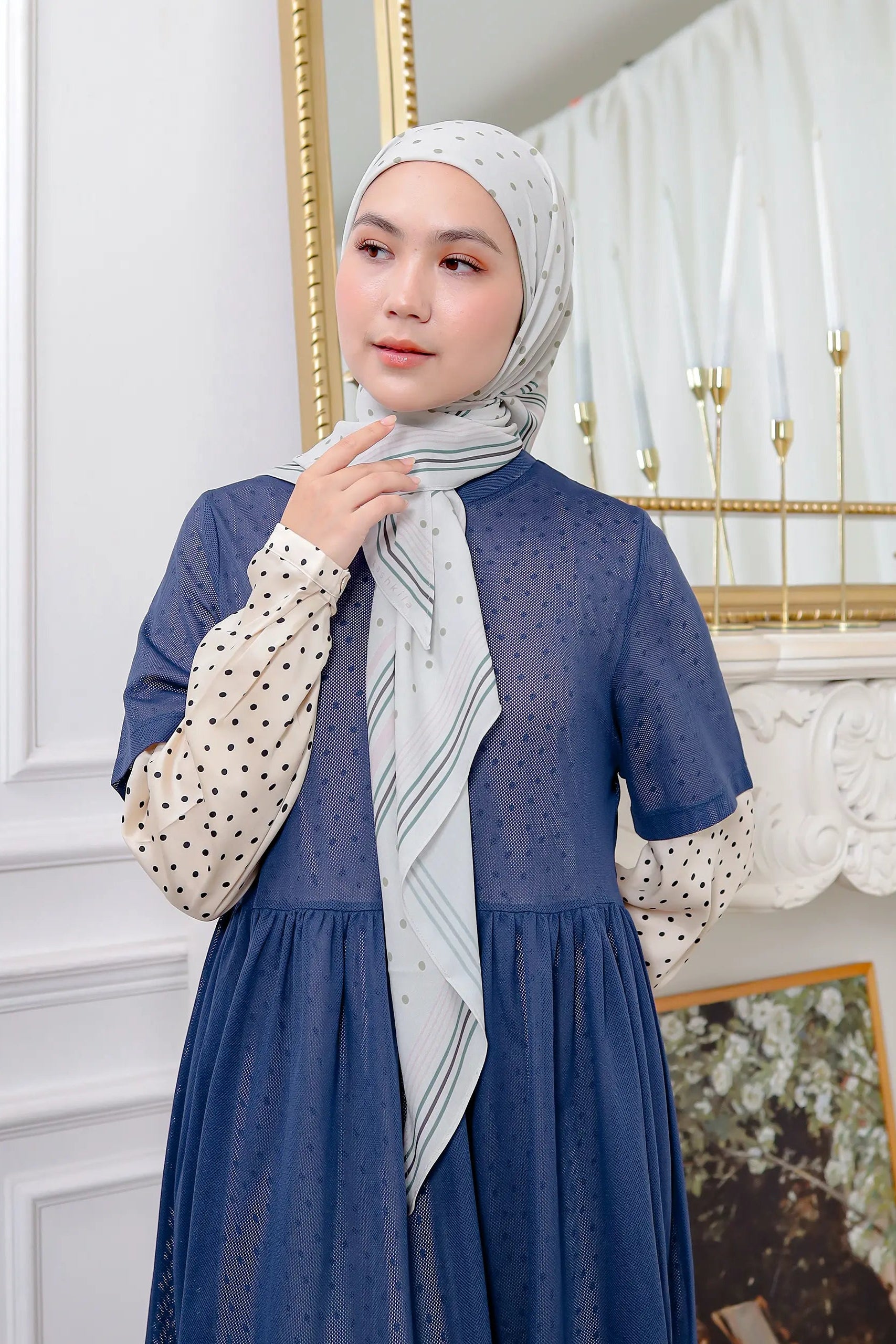 The Polka Code - Whisper | Printed Chiffon Tri-Ezy