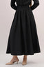 Signature Cotton Poplin Flow Skirt in Black