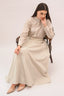 Signature Cotton Poplin Flow Skirt in Linen