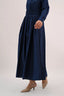 Signature Cotton Poplin Flow Skirt in Navy