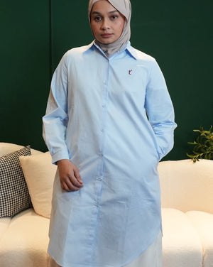 Vera Tunic Shirt in Blue